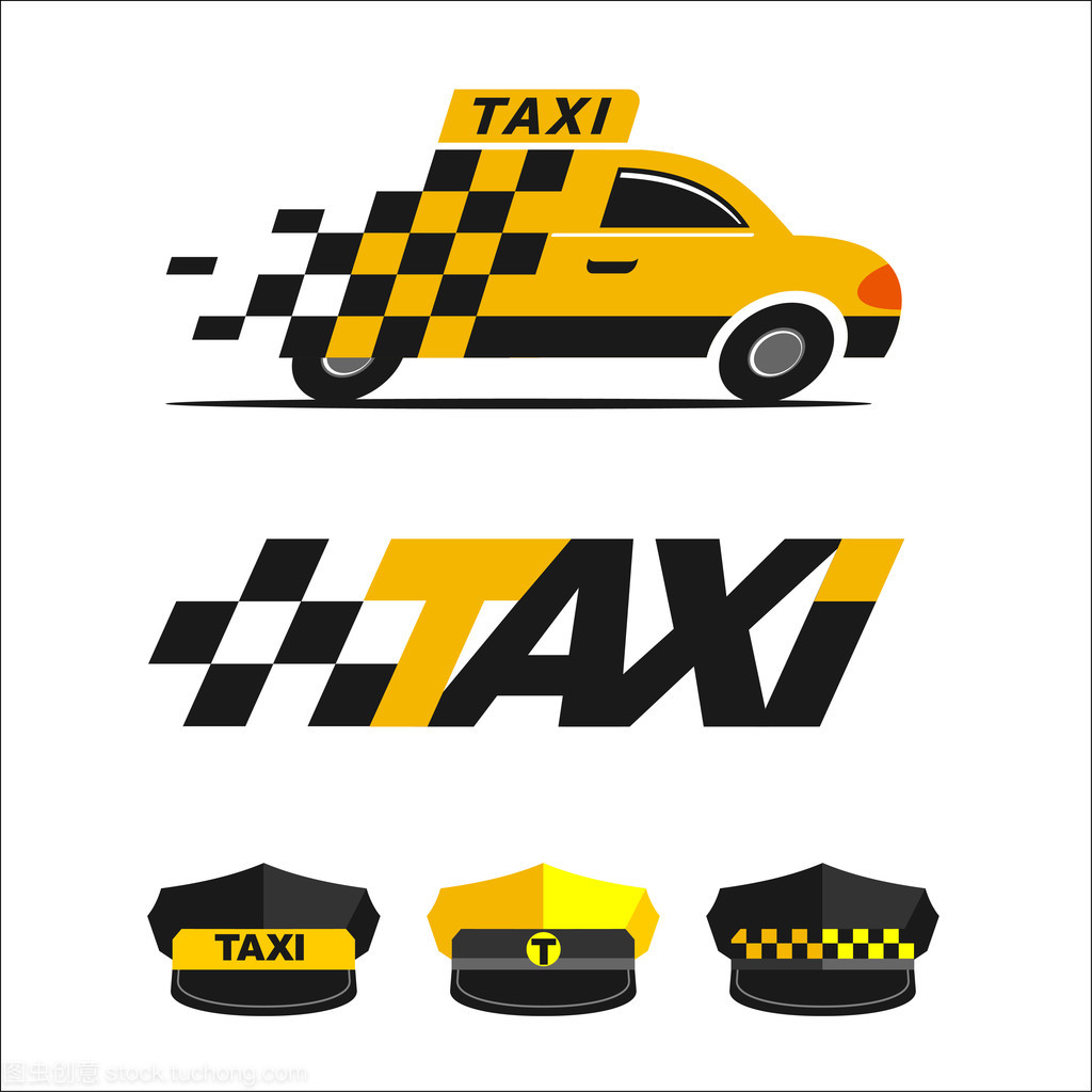 出租車圖標 簡潔設(shè)計與矢量標志的意義